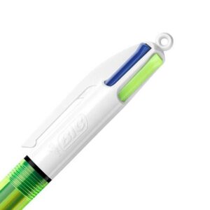 Alternative view of BIC 4 COULEURS FLUO STYLO BILLE - JAUNE POINTE 1.6