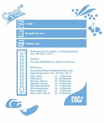 PAPSTAR — Lot de 24 sacs de congélation 10 l 60 x 40 cm – Image 7