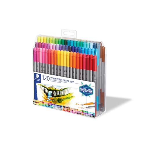 STAEDTLER — Feutres double pointe, étui 120 couleurs – Image 4