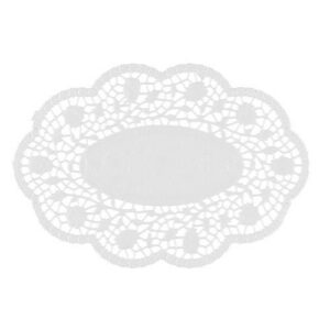 PAPSTAR — Napperons ovales 24 x 17 cm blancs, 500 pièces