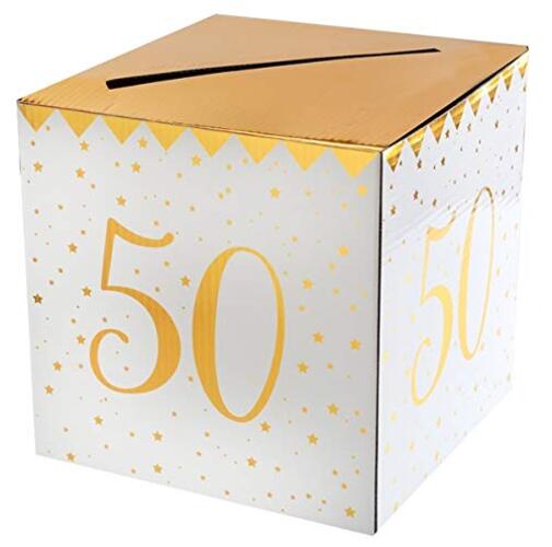 SANTEX — Tirelire métallique Golden 50 ans Taille L
