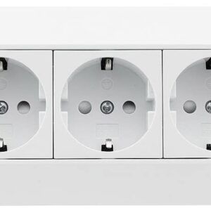 Alternative view of BLOC — Bloc multiprise 4 prises + 2 ports USB-A blanc