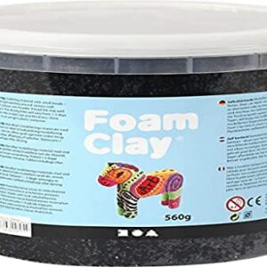 FOAM CLAY — Pâte à modeler noire séchant à l'air 560 g