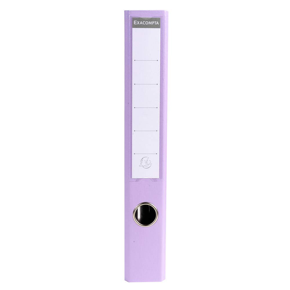 Exacompta - Réf. 53507E - 1 Classeur à levier A4 Prem'Touch - Dos de 50 mm - Mécanique 55 mm - Dimensions extérieures : 32 x 29 x 5 cm - Format à classer A4 - Coloris : Lilas – Image 17