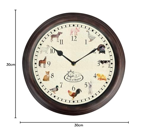 FALLEN FRUITS TF013 — Horloge Murale Sons d'Animaux 30 cm – Image 3