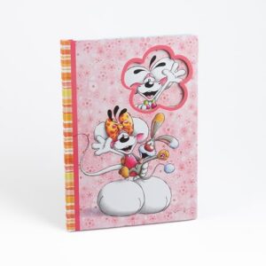 DIDDL — Carnet A4 rigide motif floral rose