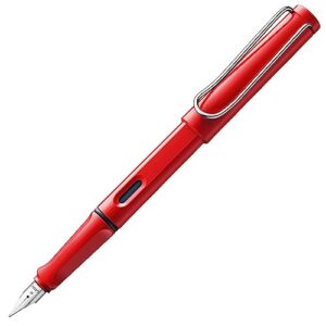 LAMY Safari — Stylo plume rouge plume acier EF
