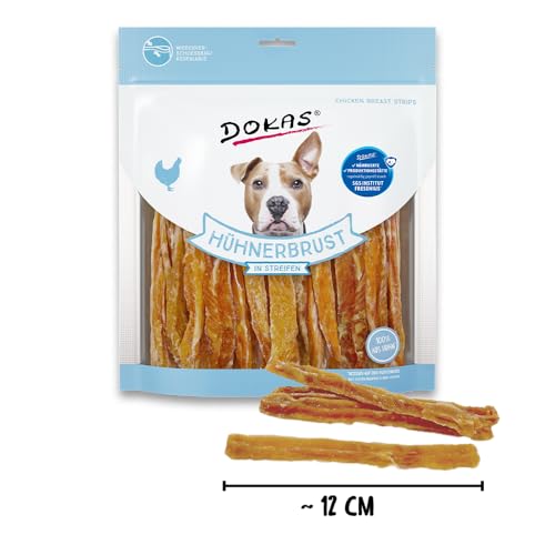 Dokas Snack de qualité supérieure sans céréales en lanières pour Chiens - Idéal pour Entre Les Deux, 500 g (1 Paquet) – Image 12