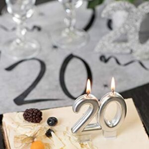Alternative view of SANTEX — Bougie d’Anniversaire 20 ans Argent