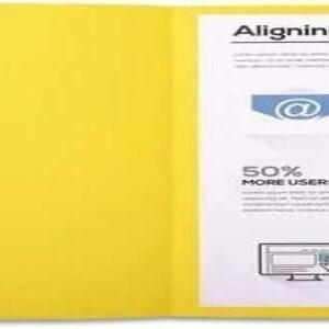 EXACOMPTA Forever — Lot de 100 Chemises rigides A4 jaunes