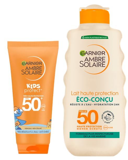 GARNIER Ambre Solaire — Coffret solaire familial FPS 50 100 ml