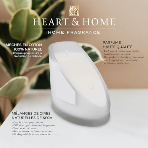 HEART & HOME — Bougie parfumée ellipse 2 mèches 220g – Image 3