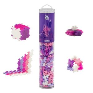 Alternative view of PLUS PLUS — Tube Mega paillettes rose 240 pcs