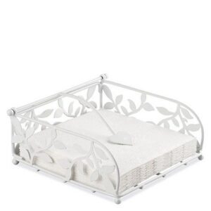 AMBIENTE — Porte-serviettes motif branches 33 x 33 cm