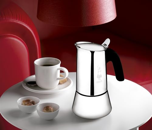 Bialetti Venus Caffettiera in Acciaio Inox, Adatta all'Induzione, Inossidabile, Argento, 6 tasses,0.4L – Image 4