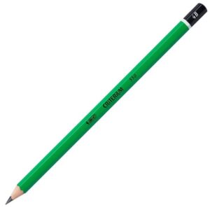 BIC Ecriture Criterium 550 Crayons à Papier - Mine Grasse Et Résistante - Couleur Grise, 4B, Boîte de 12