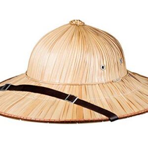 Alternative view of BOLAND — Casque colonial en paille pour adulte