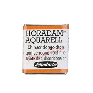SCHMINCKE HORADAM AQUARELL — Aquarelle fine 1/2 godet or quinacridone