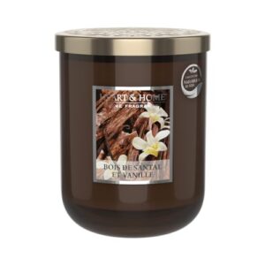 HEART & HOME — Bougie parfumée grande jarre Bois de santal vanille