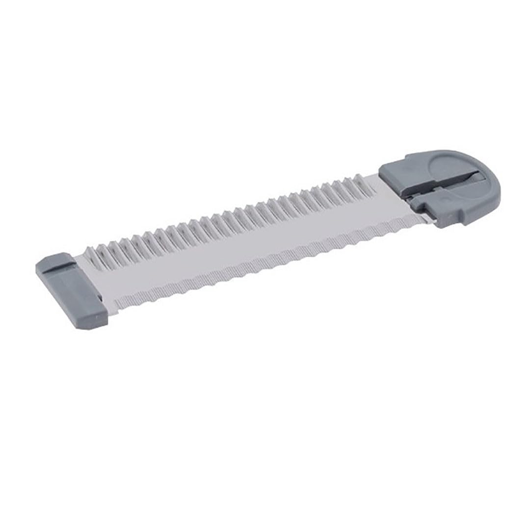 DE BUYER — Double lame droite microlobe/ondulée gris
