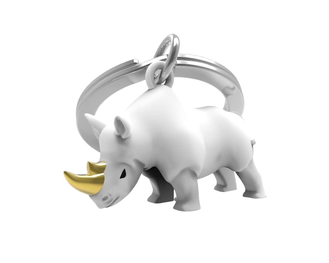 METALMORPHOSE — Porte-clés Rhinocéros blanc – Image 32