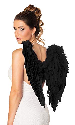 APTAFÊTES — Ailes d'ange en plumes noires 50 x 50 cm – Image 3