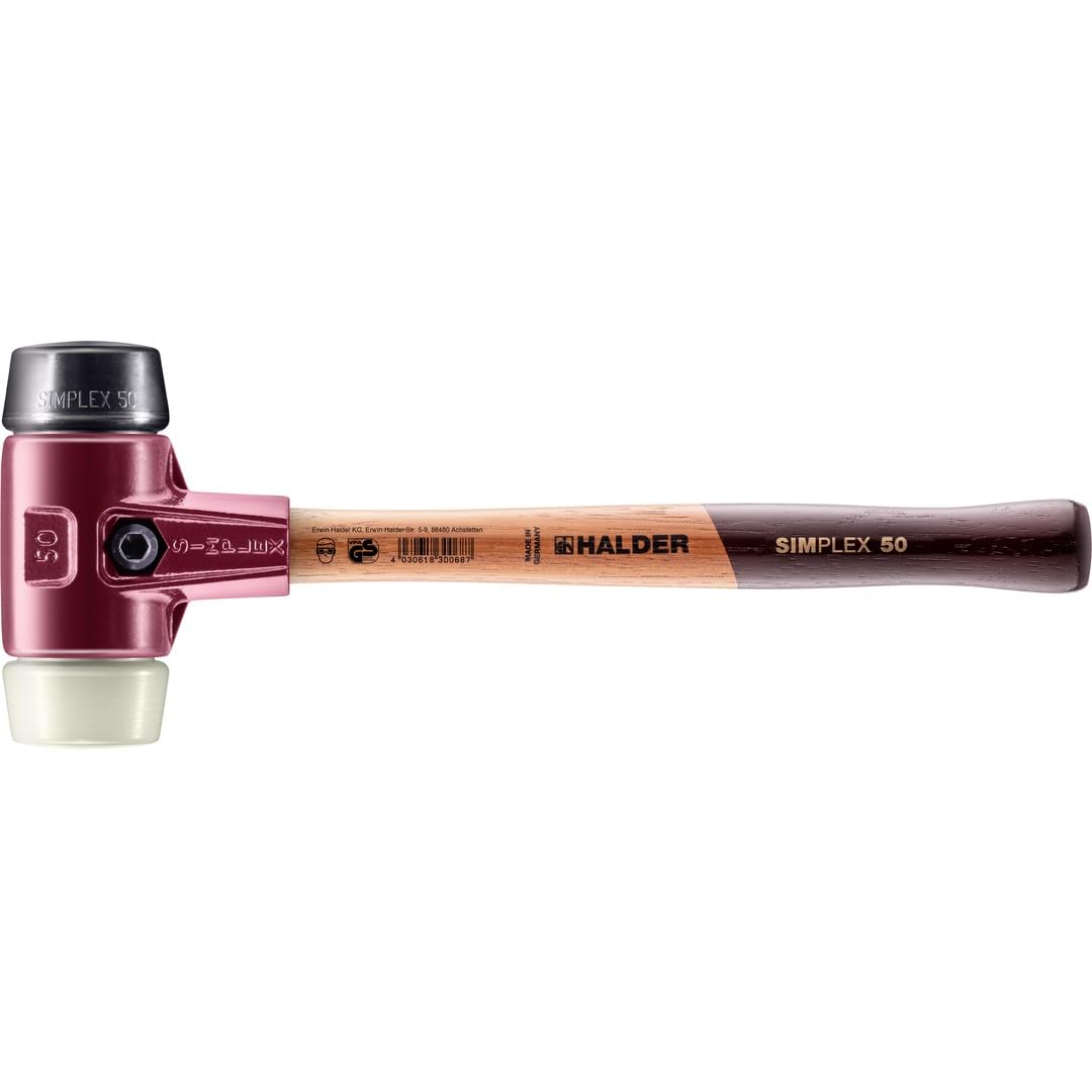 HALDER Simplex 3028.050 — Maillet caoutchouc/nylon Ø 50 mm