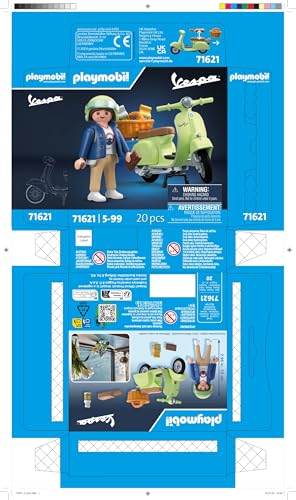 PLAYMOBIL 71621 — Vespa 150 Sprint Veloce vert clair – Image 41