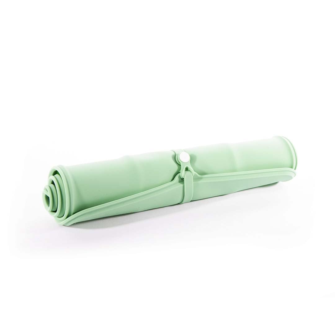 Gamelle Double — Gamelle pliable silicone 2 x 600 ml Vert – Image 4