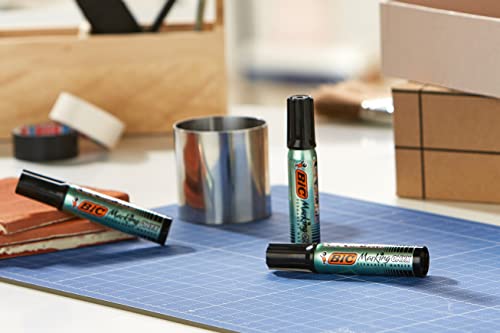 BIC Marking Onyx 1481 — Boîte de 12 marqueurs permanents noirs – Image 17