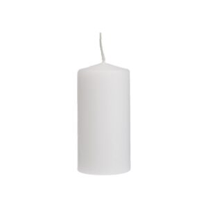 PAPSTAR — Lot de 8 bougies à pied blanches