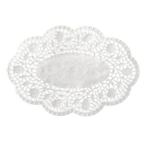MOKKADECKCHEN — Napperons ovales 18 x 13 cm blancs, 500 pcs