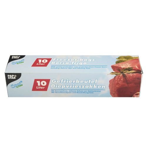 PAPSTAR — Lot de 24 sacs de congélation 10 l 60 x 40 cm