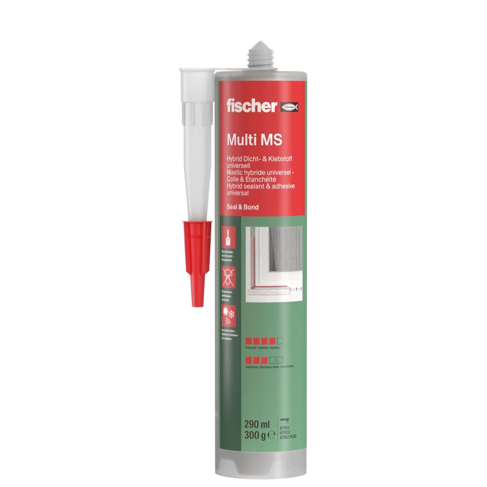 FISCHER Multi MS — Mastic-colle universel noir 290 ml