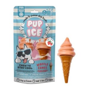 PUP — Cornets glacés à la fraise 2 x 110 g