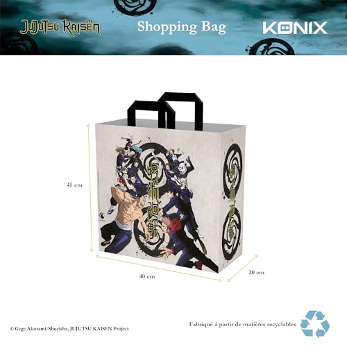 KONIX Jujutsu Kaisen — Sac cabas 40 x 45 x 20 cm beige – Image 4