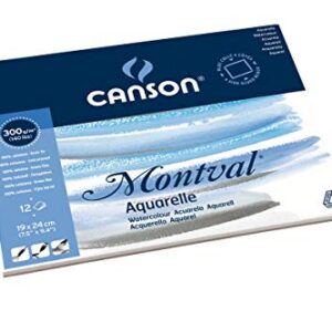 Alternative view of CANSON Montval — Bloc papier aquarelle 12 feuilles 19 x 24 cm