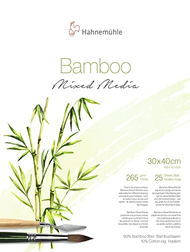 HAHNEMUHLE — Bloc papier bambou mixed media 30 x 40 cm