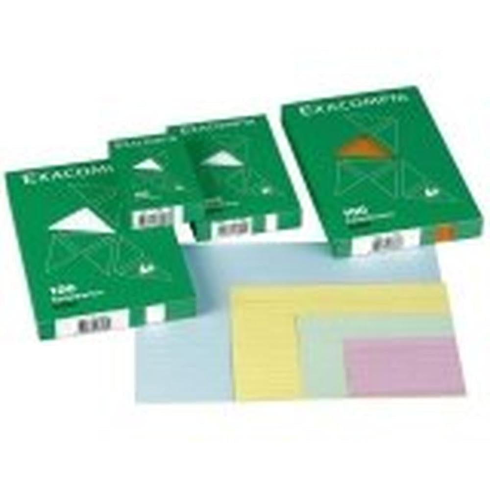 Exacompta Étui de 100 fiches bristol uni non perforé 210x297mm Jaune – Image 13
