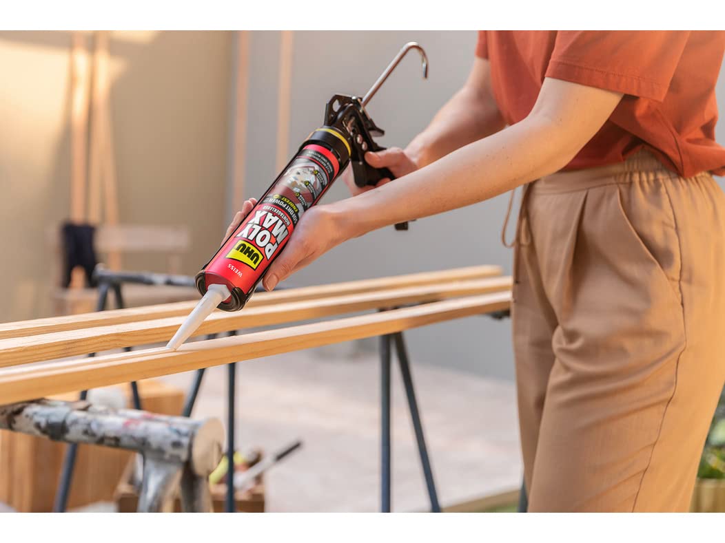 UHU Poly Max — Mastic-colle de fixation blanc 425 g – Image 6