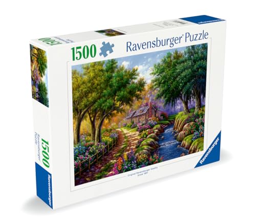 RAVENSBURGER — Puzzle 1500 pièces Cottage au Bord de la Rivière – Image 9