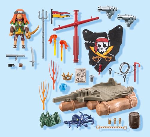 PLAYMOBIL Pirates — Radeau Pirate et Récupération de Trésor – Image 40