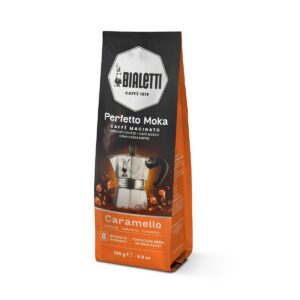 BIALETTI Perfetto Moka — Café Moulu Arôme Caramel 250 g