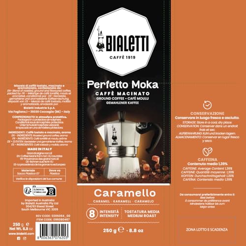 BIALETTI Perfetto Moka — Café Moulu Arôme Caramel 250 g – Image 13