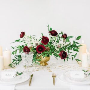 Alternative view of ARABESQUE — Chemin de table organza crème et or