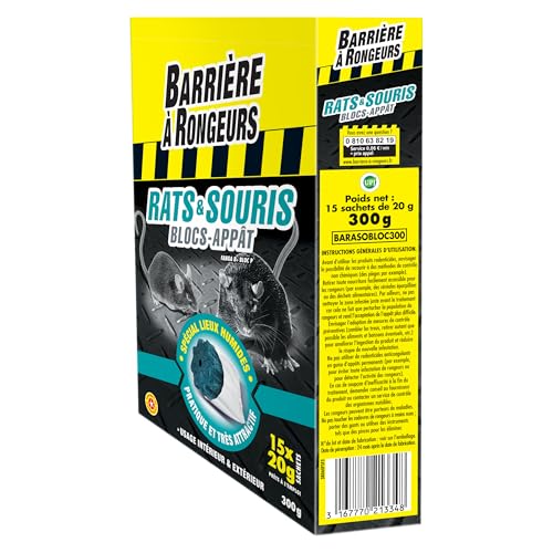 BARRIERE A RONGEURS — Blocs-appât rats et souris x15 – Image 12