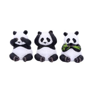NEMESIS NOW — Trio de Figurines Pandas 8,5 cm