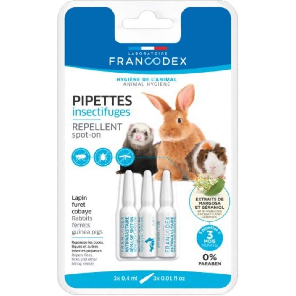 FRANCODEX Spoton — 3 Pipettes Insectifuges Grand Rongeur – Image 3