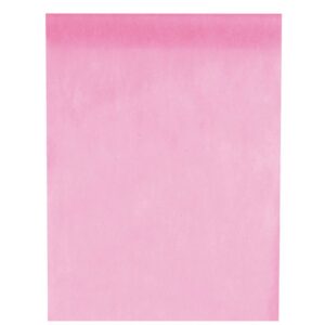 SANTEX — Chemin de table intissé 25 m rose
