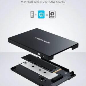 Alternative view of GRAUGEAR — Convertisseur SSD M.2 SATA vers SATA 2,5" 7mm